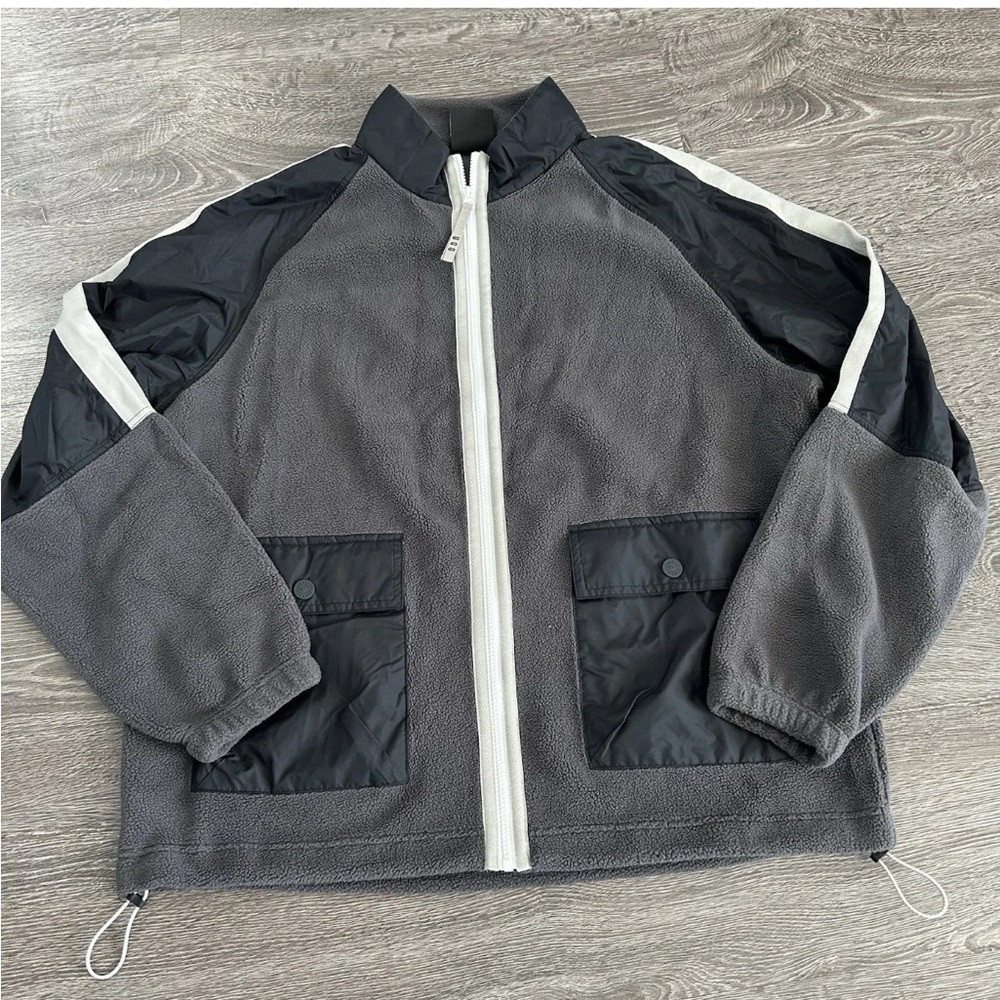 UGG Men's MAX UGGFLUFF SPORT FLEECE Charcoal Jacket